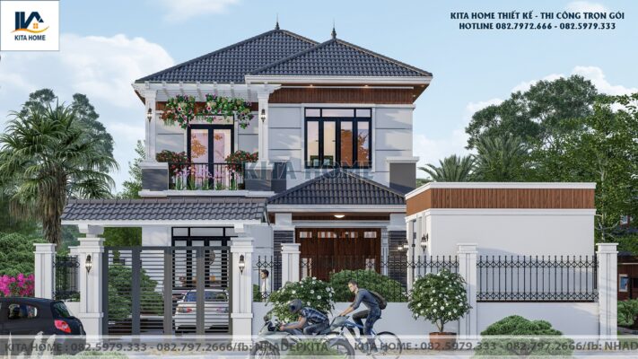 Biệt thự 2 tầng mái Nhật