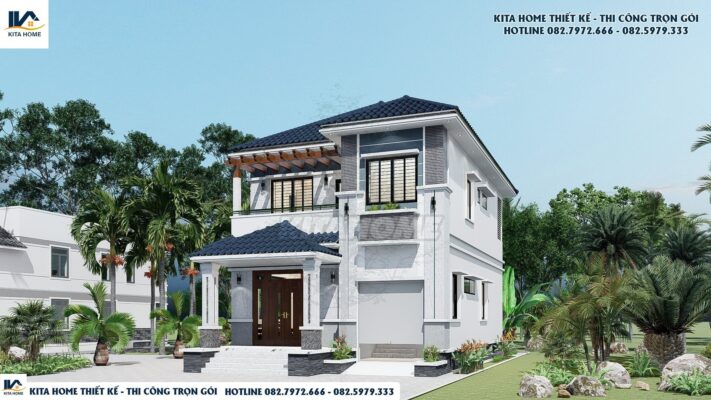 Biệt thự hai tầng mái Nhật