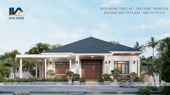 nhà vườn mái Nhật