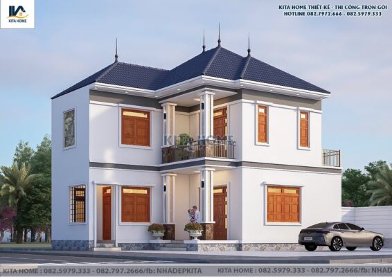 Biệt thự 2 tầng mái Nhật
