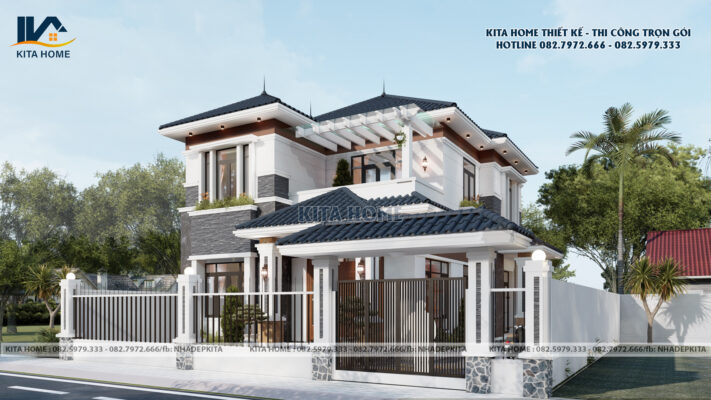 Biệt thự 2 tầng mái Nhật