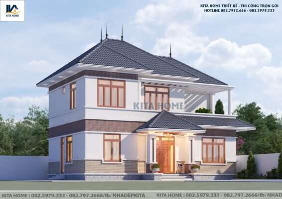 Biệt thự 2 tầng mái Nhật