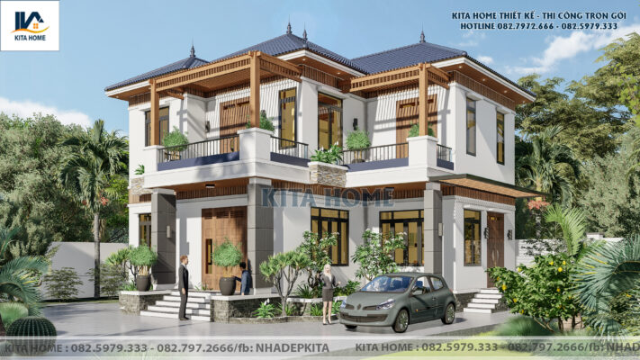 Biệt thự 2 tầng mái Nhật