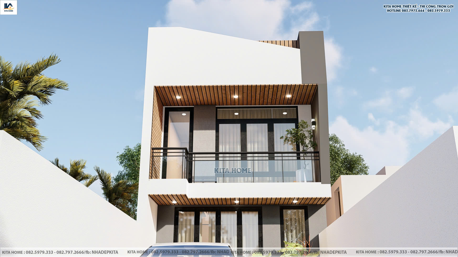nhà phố 2 tầng