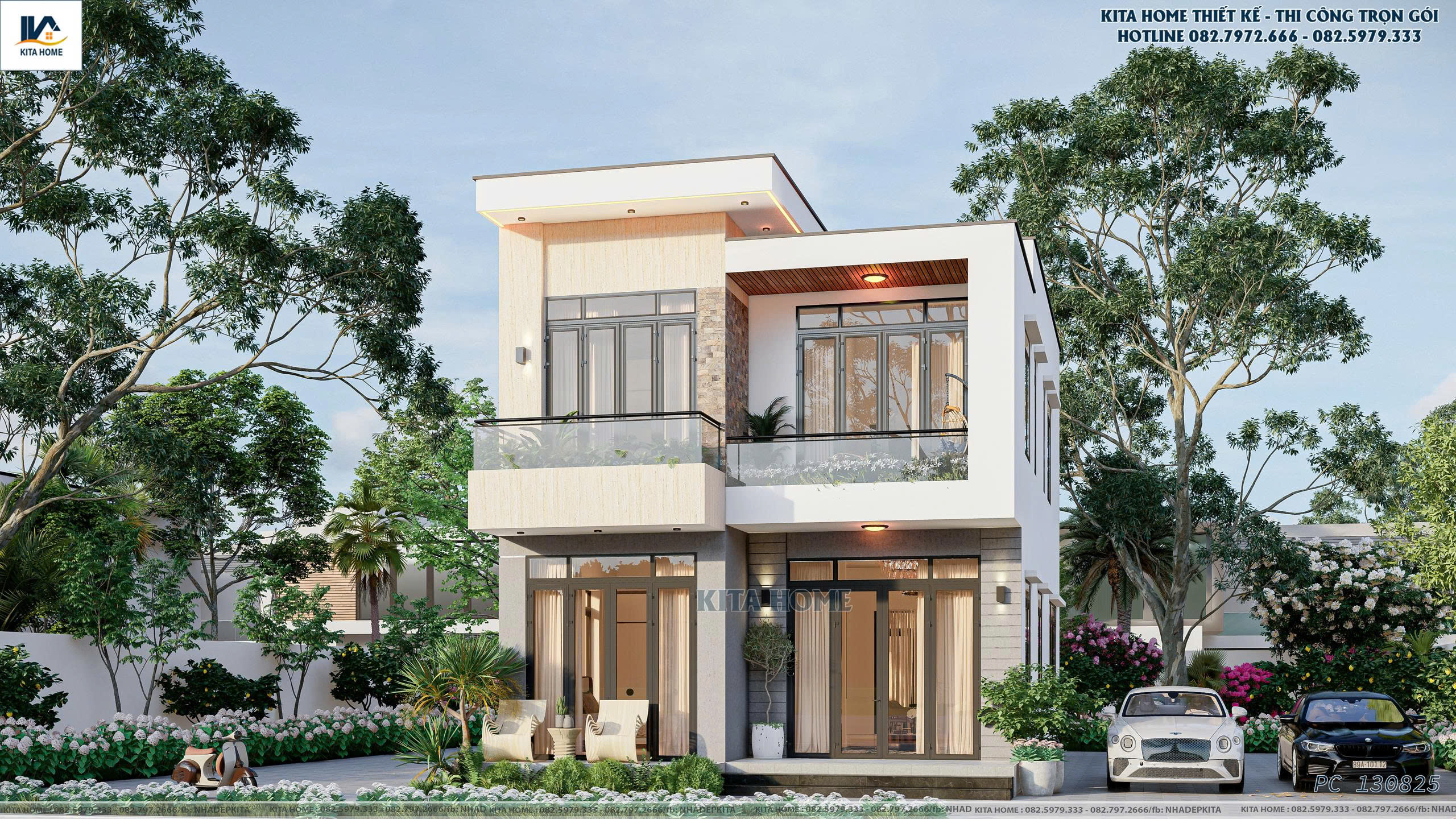 nhà phố 2 tầng
