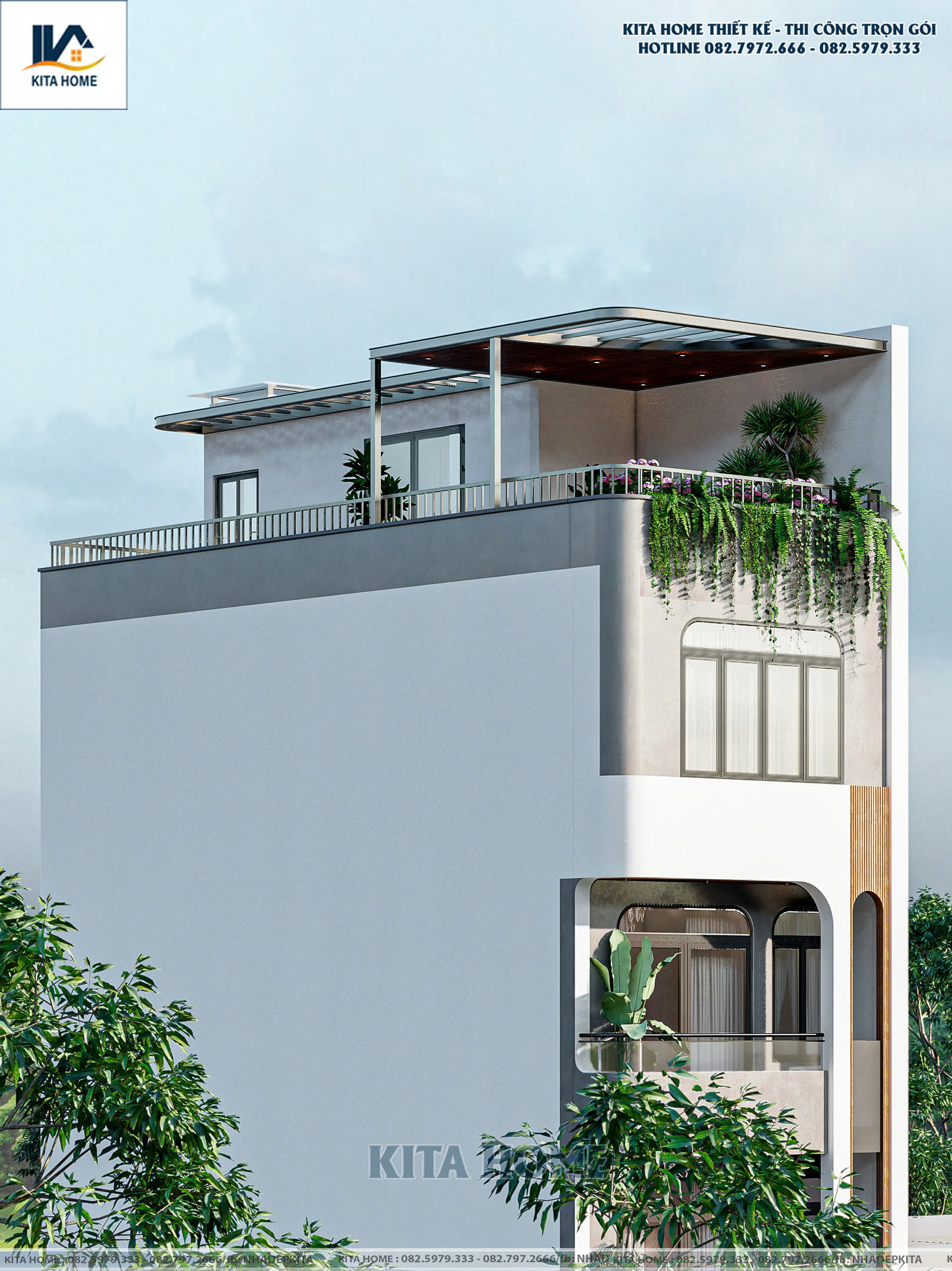 nhà phố 6 tầng 1 tum