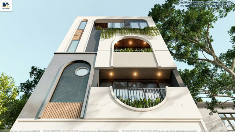 Nhà phố 4 tầng