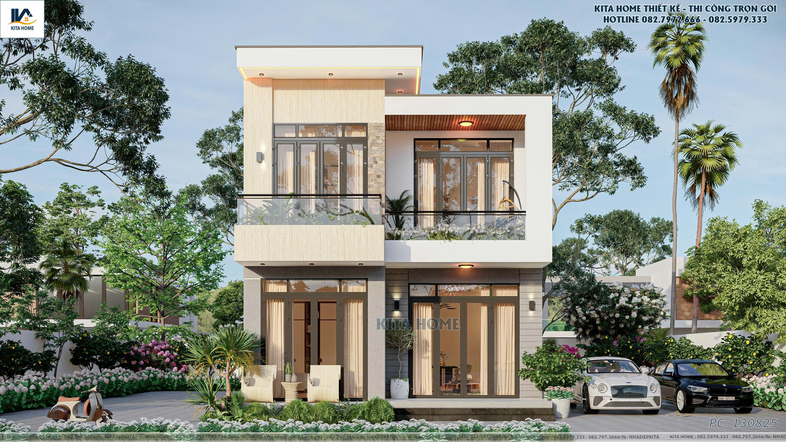 nhà phố 2 tầng
