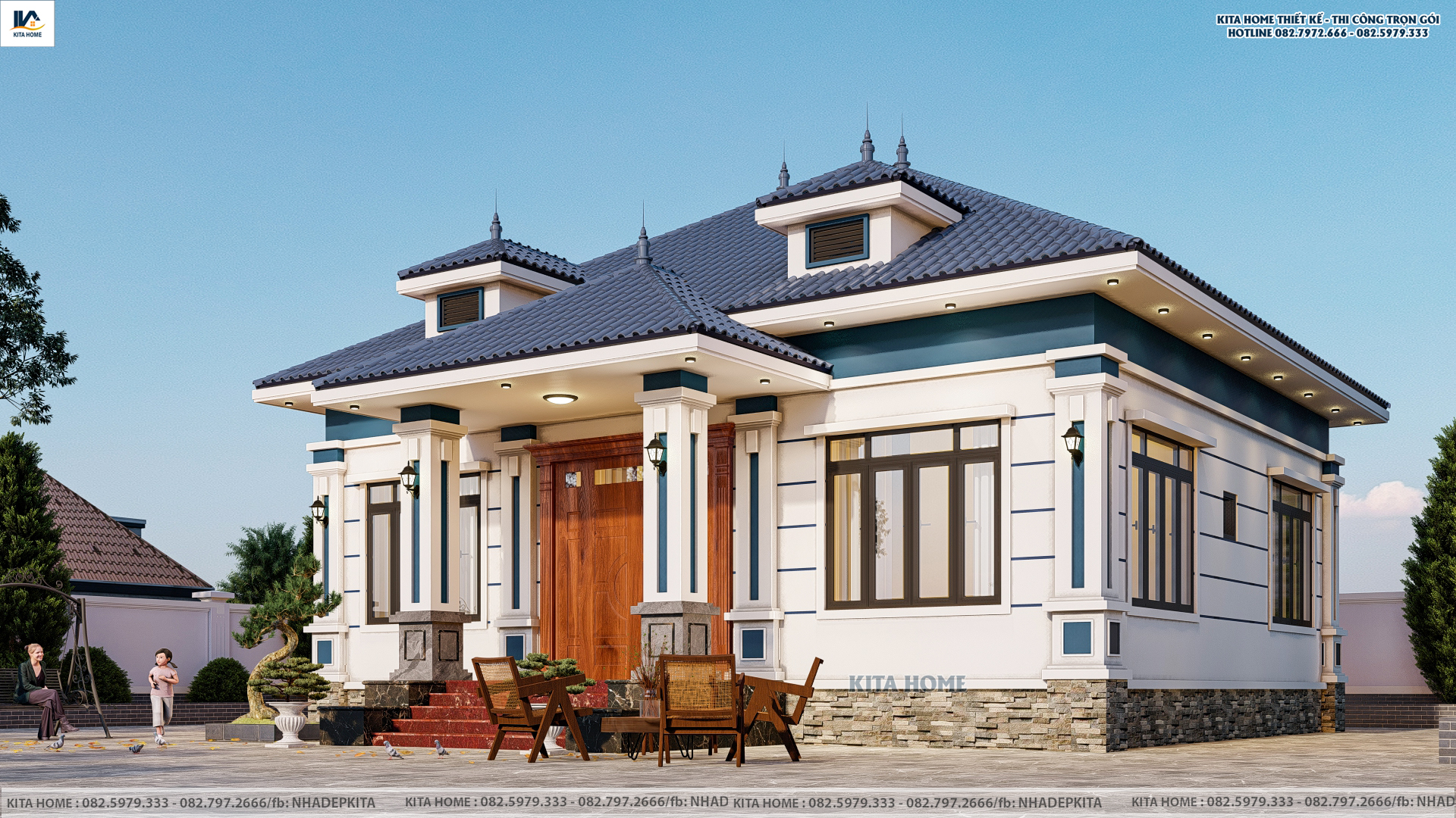 Nhà vườn mái Nhật anh Huấn Phú Thợ
