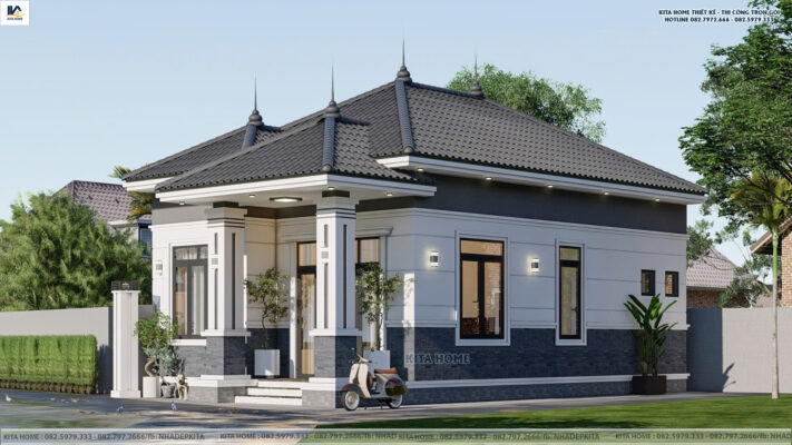 Nhà vườn mái Nhật nhà chị Linh
