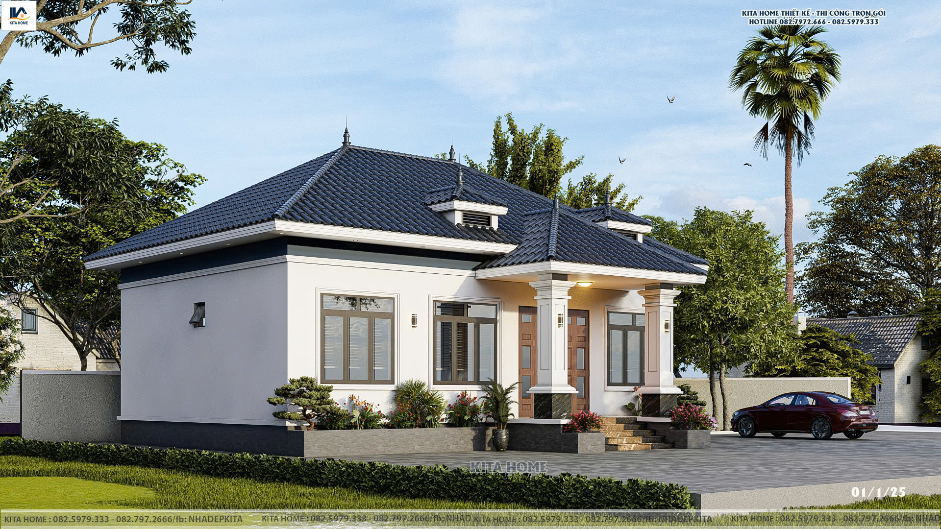 Nhà vườn mái Nhật Hải Phòng