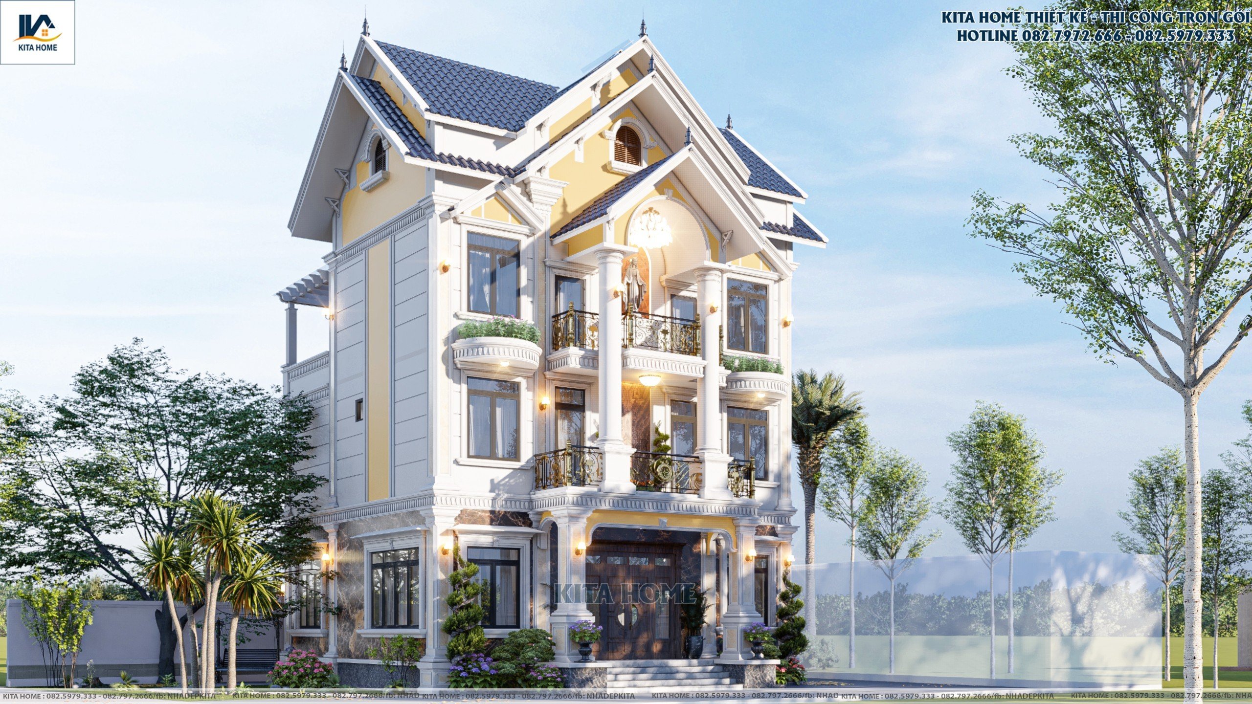 Biệt thự 3 tầng
