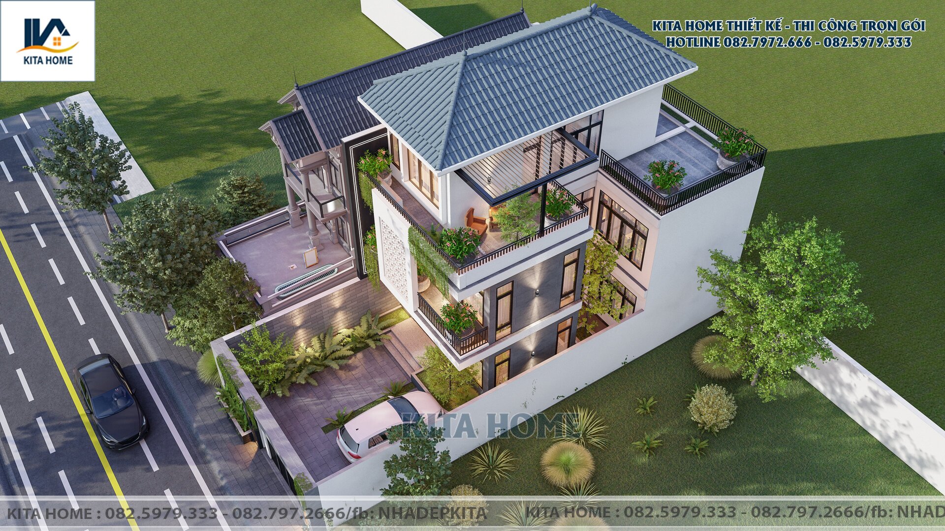 Biệt thự 3 tầng