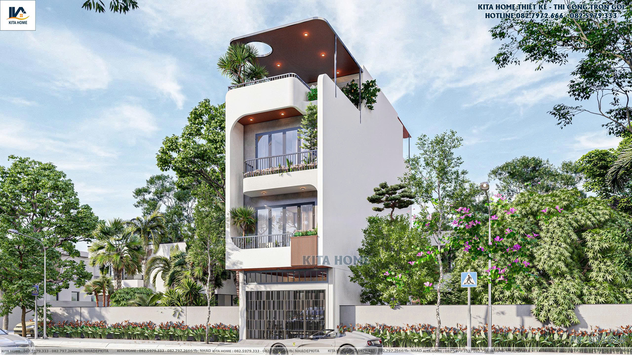 Nhà phố 4 tầng