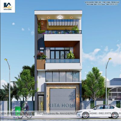 Nhà phố 4 tầng