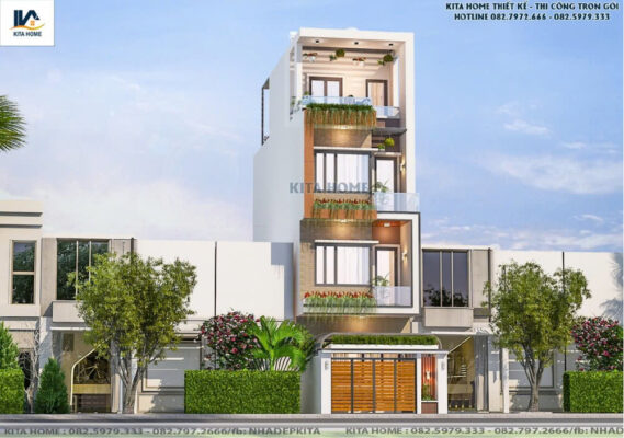 Nhà phố 4 tầng