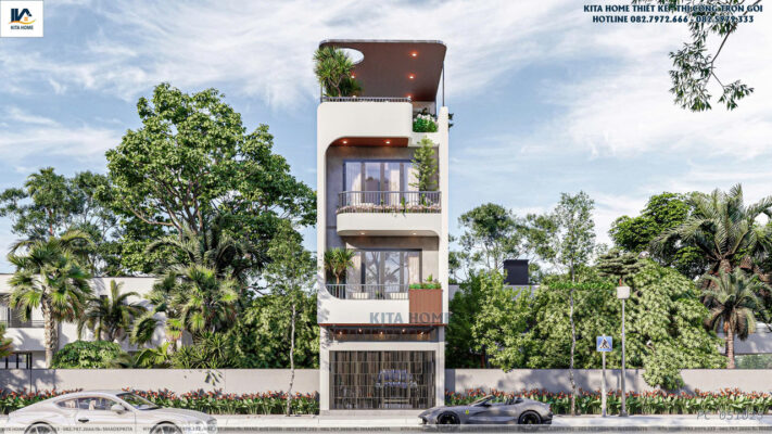 Nhà phố 4 tầng