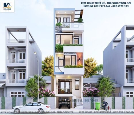 Nhà phố 5 tầng