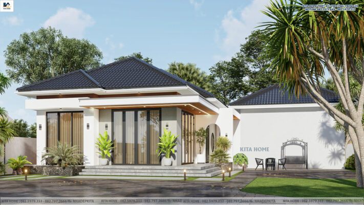 nhà vườn mái Nhật
