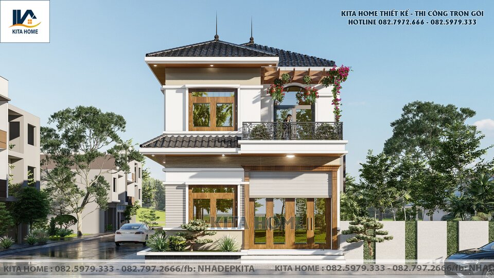 2 tầng mái Nhật