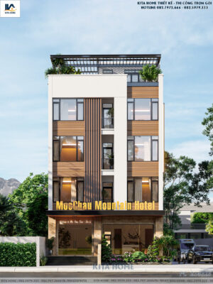 nhà phố 4 tầng