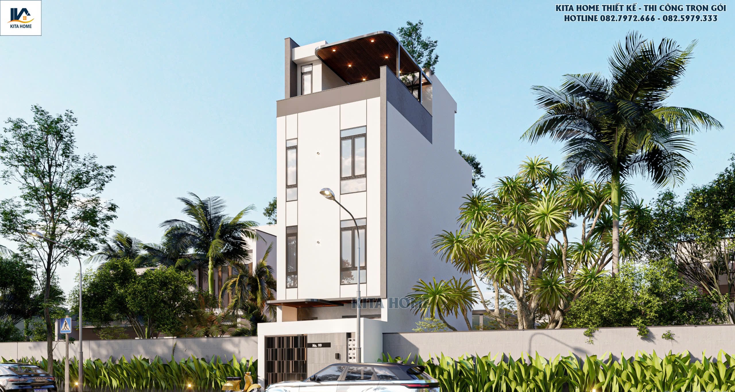 Nhà phố 4 tầng