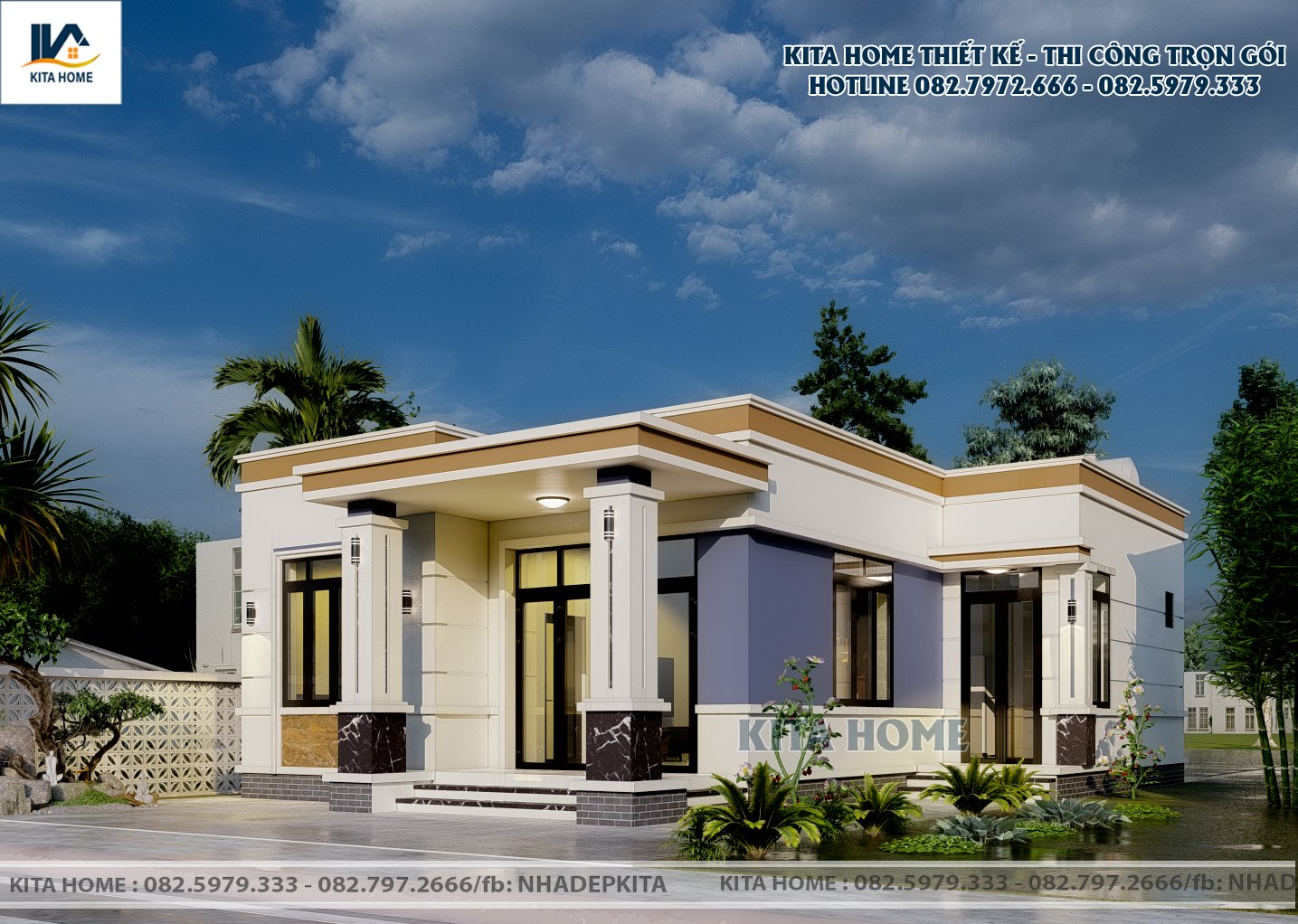 Nhà cấp 4 mái bằng