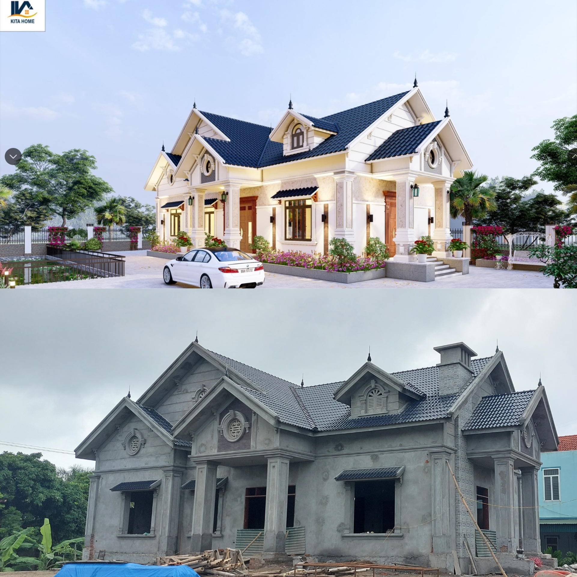 Nhà vườn mái Thái cấp 4