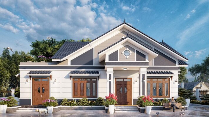 Nhà vườn mái Thái cấp 4