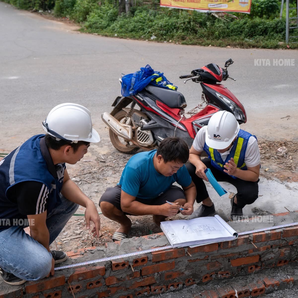 Đường đâm thằng vào nhà mẫu nhà xây đón tài lộc