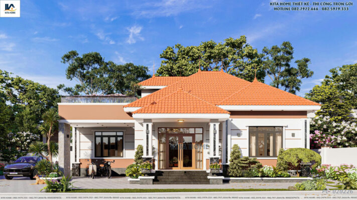 Thiết kế nhà cấp 4 chị Hằng