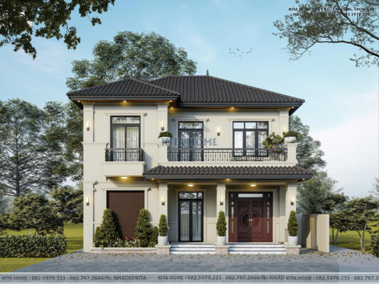 Mẫu Nhà Mái Nhật 2 Tầng Đẳng Cấp Tại Thạch Thất - Gia Đình Anh Thuấn